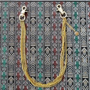 Y2K Gold Tone Pants Chain